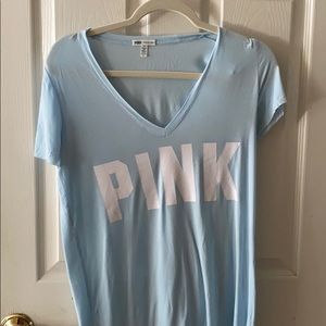 Baby Blue PINK tee shirt